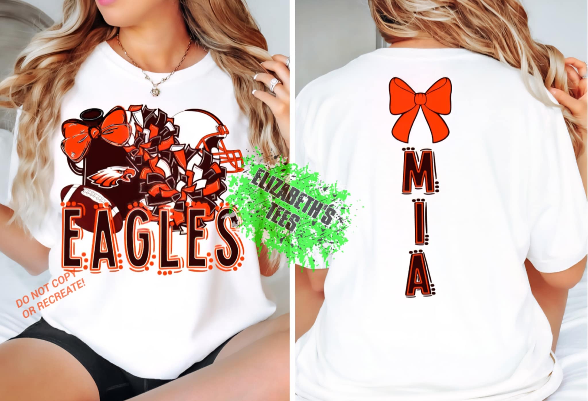 MADE TO ORDER: UNISEX EAGLES CHEER DOODLE