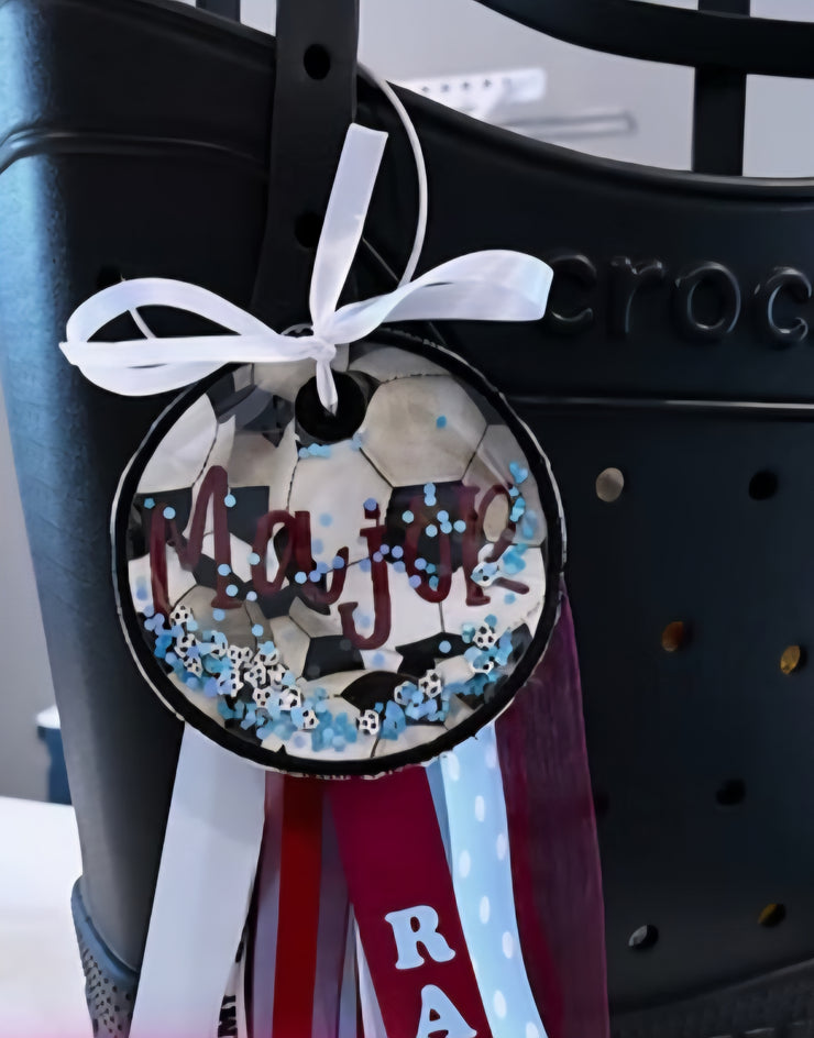MADE TO ORDER: CUSTOM SOCCER SHAKER BAG TAG