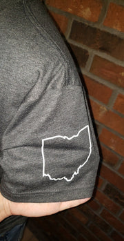 DISTRESSED OHIO ADULT SHORT SLEEVE