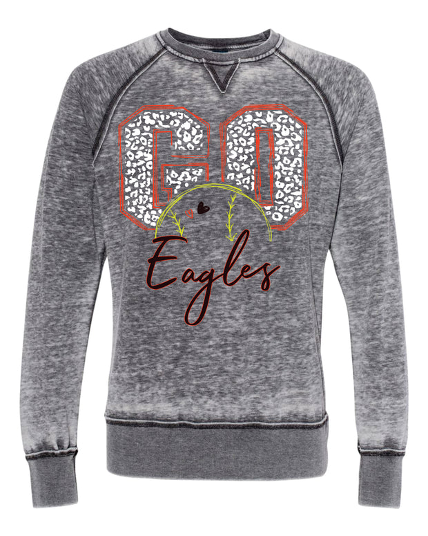 EASTERN EAGLES LEOPARD SOFTBALL UNISEX CREWNECK