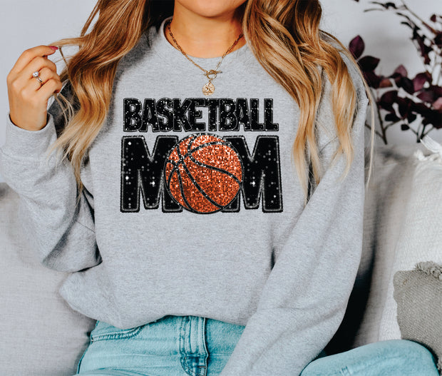 FAUX GLITTER BASKETBALL MOM-ADULT