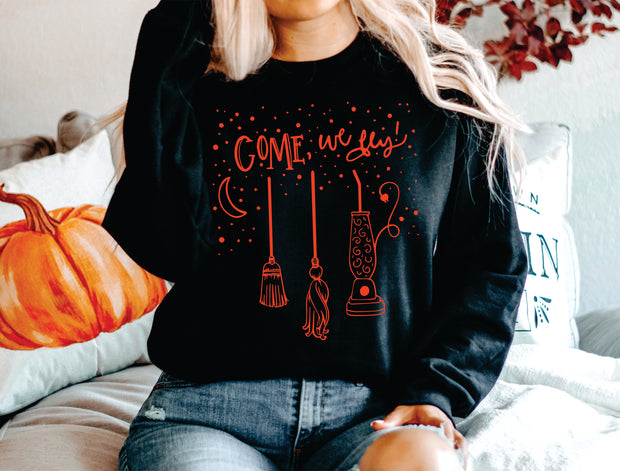 COME WE FLY Adult Crewneck Sweatshirt