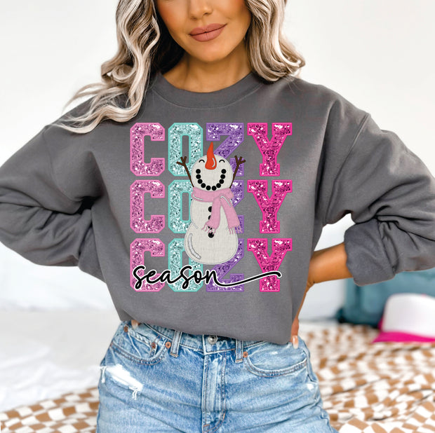 FAUX GLITTER COZY SEASON-ADULT