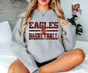 DISTRESSED Eagles Basketball-Adult