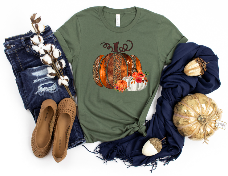 MADE TO ORDER: DUAL ORANGE PUMPKINS ADULT SHORT SLEEVE