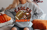 Youth Faux Sequin Eagles Football