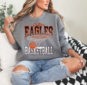 MADE TO ORDER: EASTERN EAGLES DISTRESSED BASKETBALL GREY GARMENT