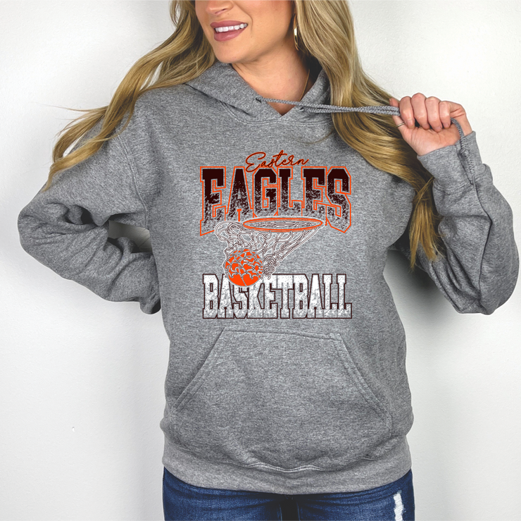 MADE TO ORDER: EASTERN EAGLES DISTRESSED BASKETBALL GREY GARMENT
