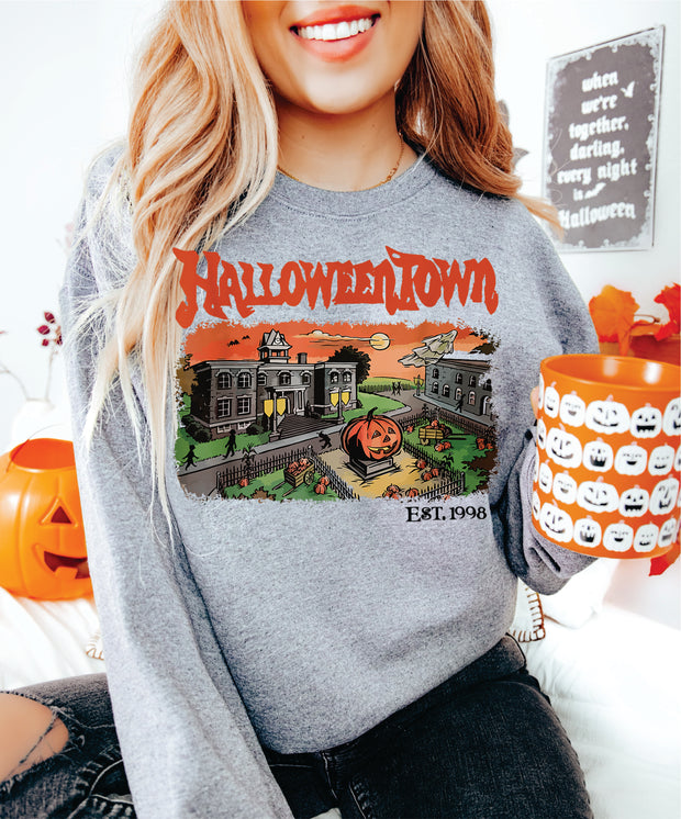 HALLOWEENTOWN Adult Crewneck Sweatshirt