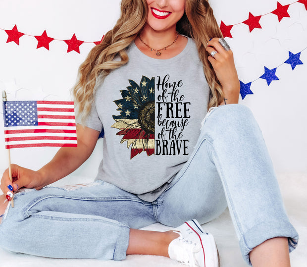 HOME OF THE BRAVE ADULT SHORT SLEEVE