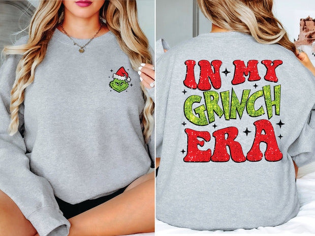 IN MY GRINCH ERA YOUTH CREWNECK SWEATSHIRT