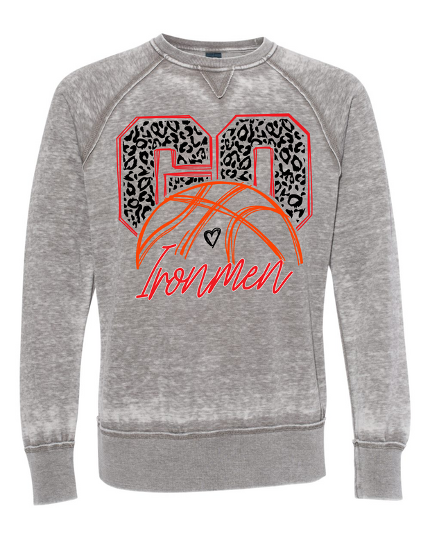 JACKSON IRONMEN LEOPARD BASKETBALL UNISEX CREWNECK