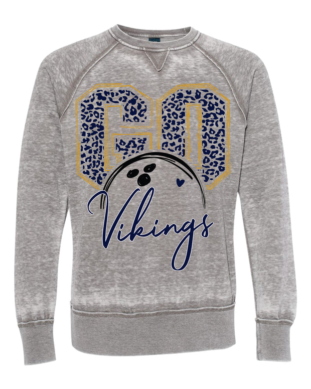 TEAYS VALLEY LEOPARD BOWLING UNISEX CREWNECK