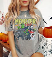 MONSTER MASH ADULT SHORT SLEEVE SHIRT