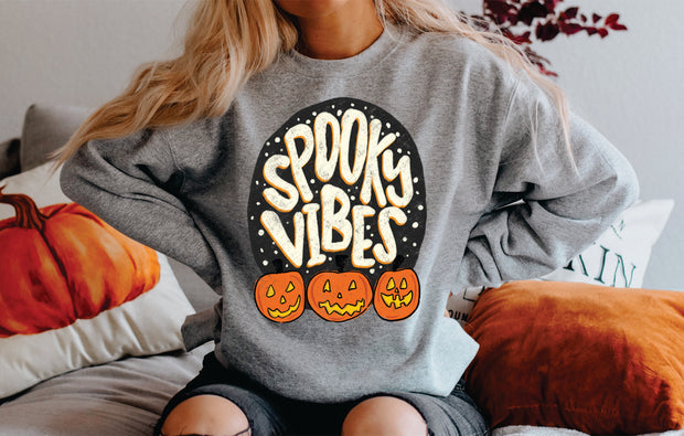 SPOOKY VIBES YOUTH  Crewneck Sweatshirt