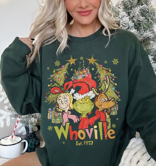 WHOVILLE YOUTH CREWNECK SWEATSHIRT