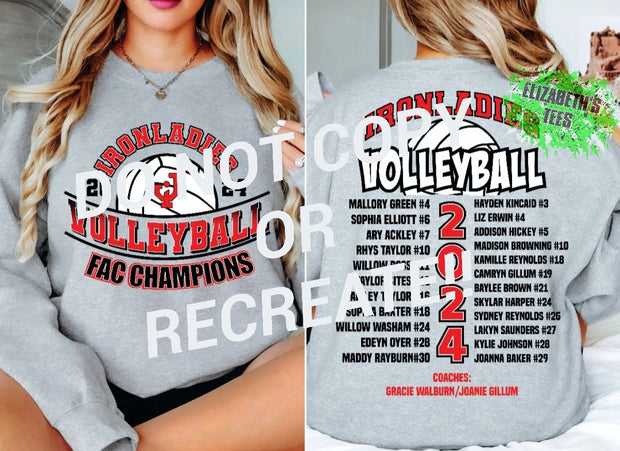 MADE TO ORDER: ADULT UNISEX FAC VOLLEYBALL CHAMPIONSHIP