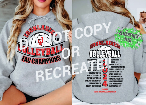 MADE TO ORDER: ADULT UNISEX FAC VOLLEYBALL CHAMPIONSHIP