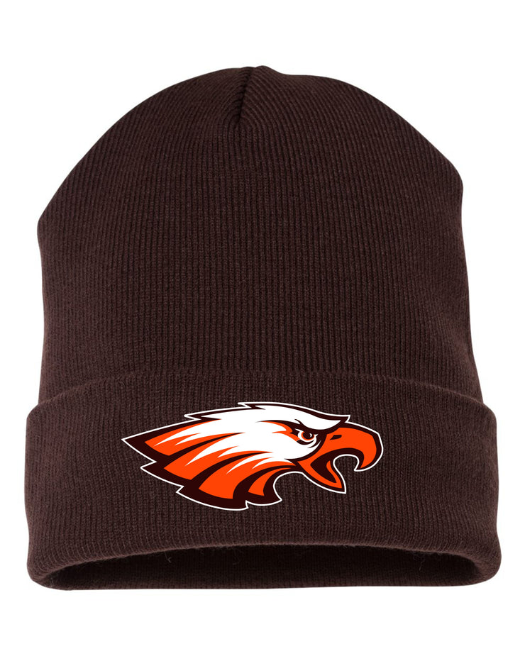 BROWN EMBROIDERED BEANIE OPTION 5