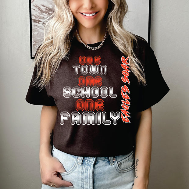 ADULT ONE TOWN SHORT SLEEVE SHIRT