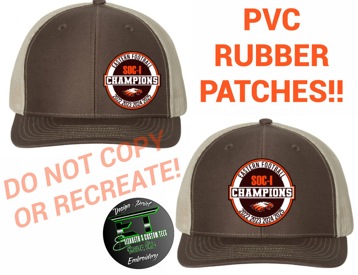 MADE TO ORDER: PVC RUBBER SOC-I CHAMPIONS RICHARDSON HAT