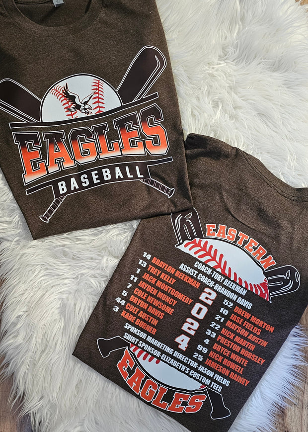 MADE TO ORDER: Adult Short Sleeve Eastern Baseball 2024 Jr. High End of the Year