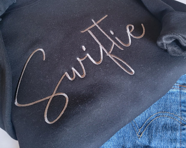 Swiftie Embroidered Crewneck Sweatshirt-Adult