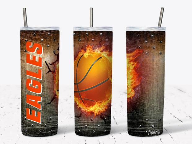 Eastern Eagles Basketball Tumbler