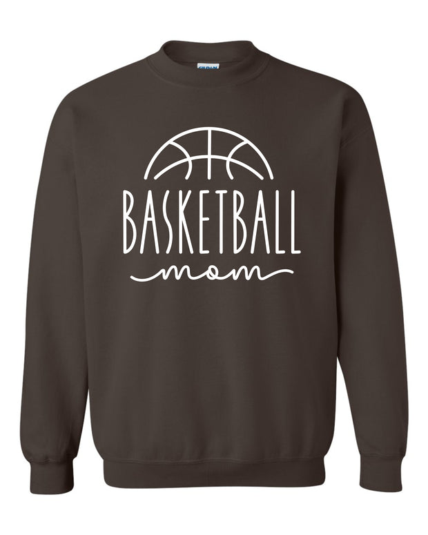 ADULT UNISEX CREWNECK BASKETBALL MOM