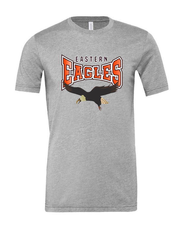 Adult Unisex GREY Short Sleeve T-Shirt EASTERN EAGLES