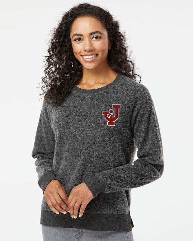 ADULT UNISEX FLEECE OUT CREWNECK SWEATSHIRT EMBROIDERED Ji