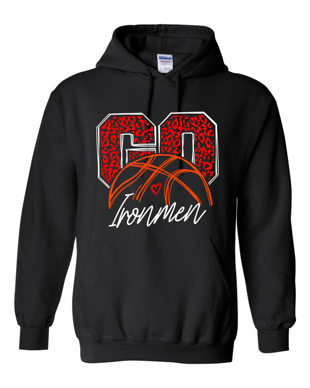 Adult Unisex Hooded Sweatshirt Go Ironmen Leopard