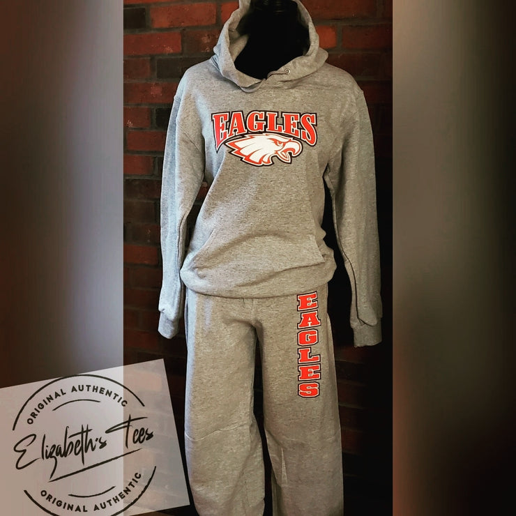 YOUTH UNISEX EAGLES HOODIE/SWEATPANT COMBO