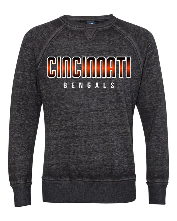 CINCINNATI BENGALS ADULT UNISEX VINTAGE CREWNECK SWEATSHIRT