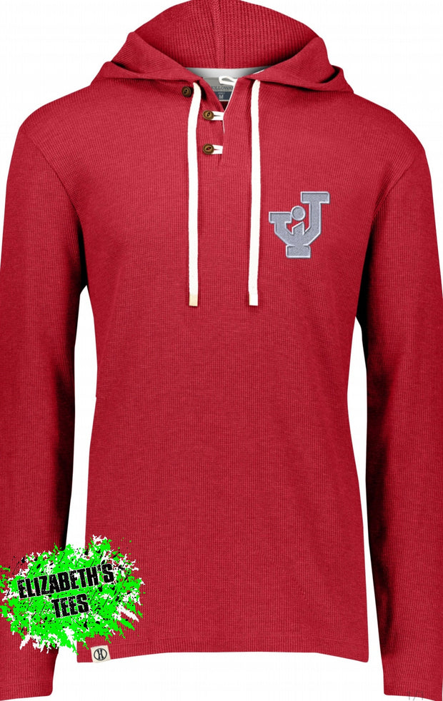 Embroidered Jackson Ironmen Waffle Knit Pullover