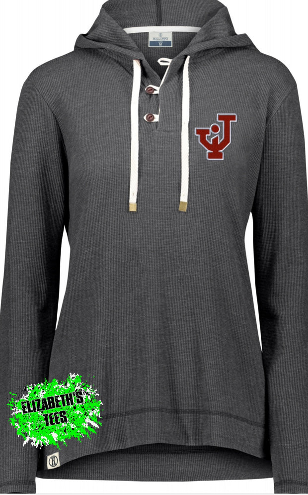 Embroidered Jackson Ironmen Waffle Knit Pullover