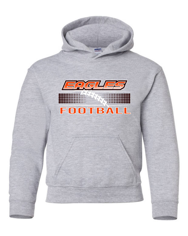 EAGLES FOOTBALL YOUTH HOODED SWEATSHIRT