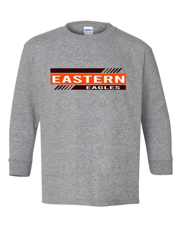 YOUTH UNISEX EASTERN EAGLES GREY LONG SLEEVE SHIRT