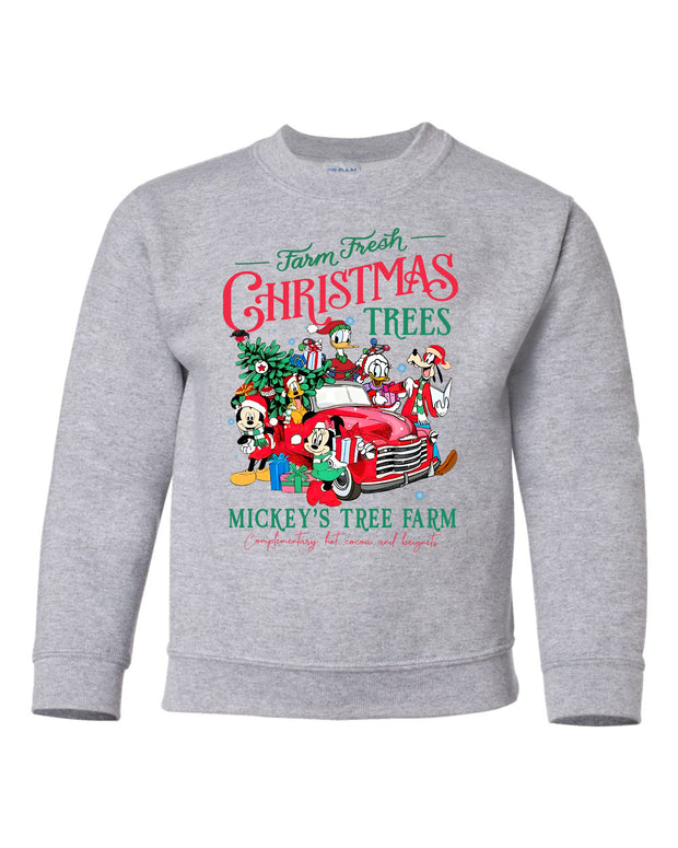 FRESH FARM CHRISTMAS TREES AND GANG YOUTH CREWNECK