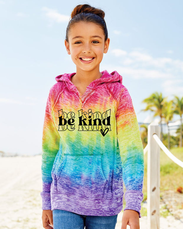 YOUTH HOODED SWEATSHIRT BE KIND