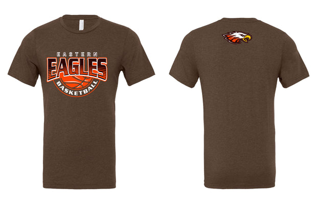 Eastern Eagles Basketball with Eagle on Back Shirt