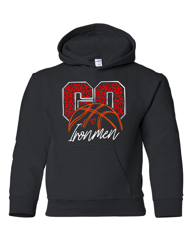 YOUTH Unisex Hooded Sweatshirt Go Ironmen Leopard