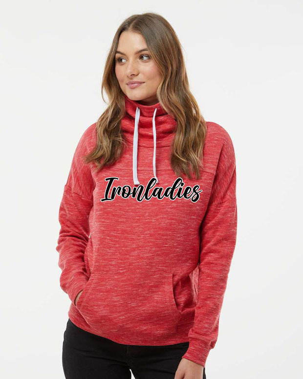 Ladies Fleece Cowlneck Sweatshirt Ironladies