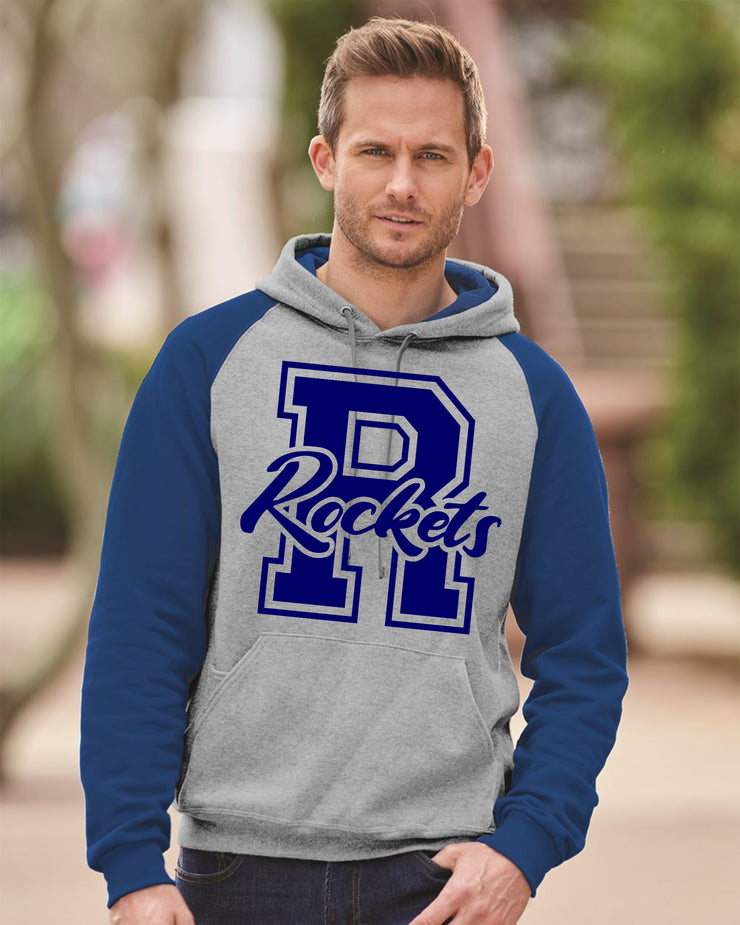ADULT UNISEX COLOR BLOCK HOODIE ROCKETS