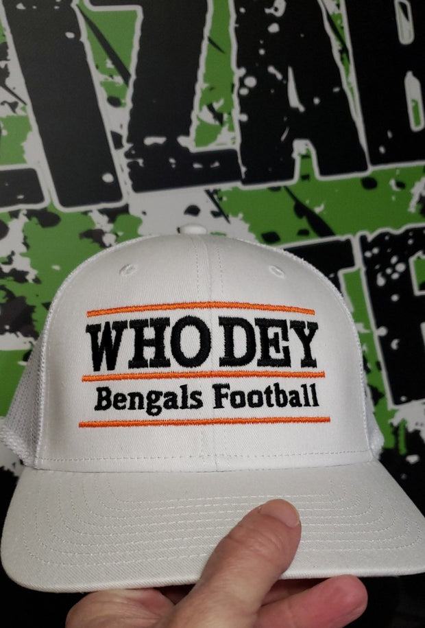 Who Dey Bengals Football Embroidered Hat