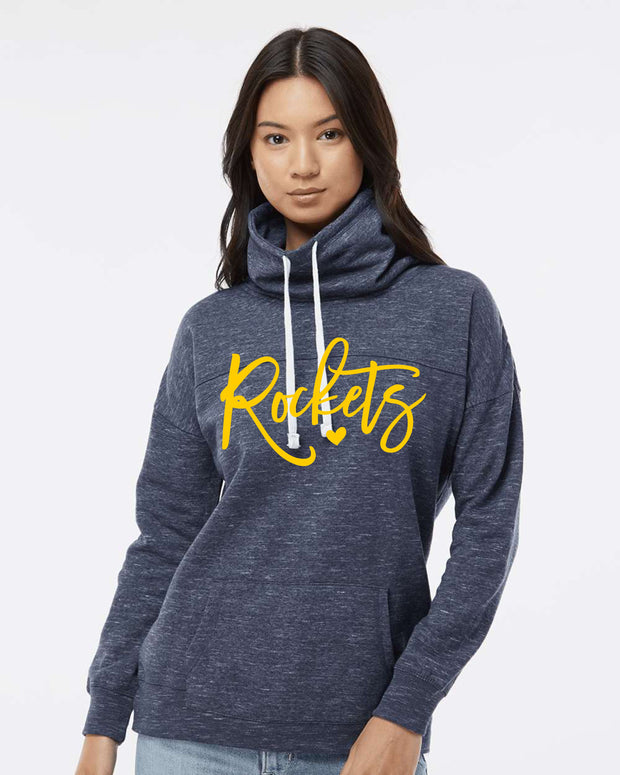 Ladies Fleece Cowlneck Sweatshirt