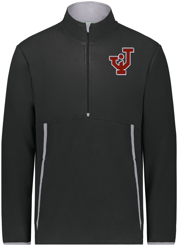 ADULT 1/2 ZIP FLEECE PULLOVER EMBROIDERED JI